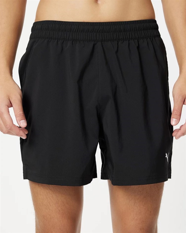 2 x PUMA Men's Tad Essentials 5" Woven Short, Size XL, Black (01), 210628.