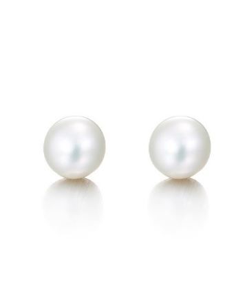 11mm Simulated White Pearl Earrings