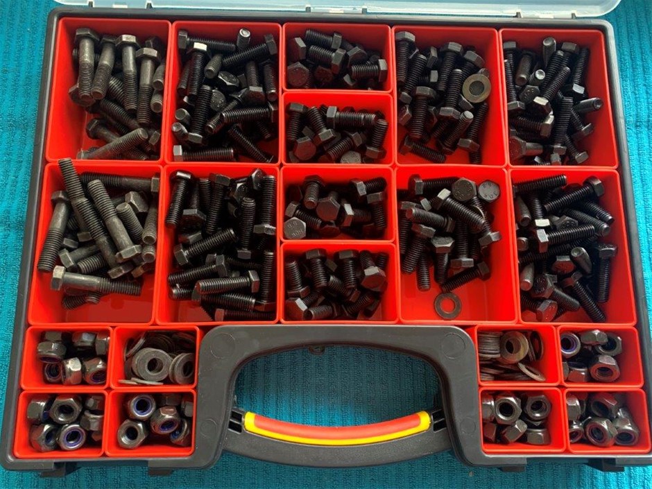 Quality Large Sized Carry Case with Various Size Black Bolts