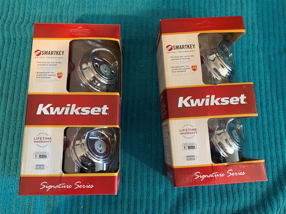New in Packaging Kwikset Double Cylinder Deadbolts, Quantity 2