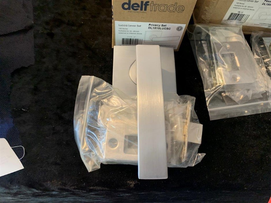 New in Boxes Delf Trade Passage & Privacy Lever Sets - Quantity 17