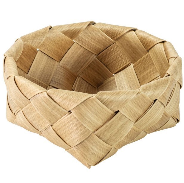 ICON CHEF Flat Weave Round Basket 24 D x 12 cm H