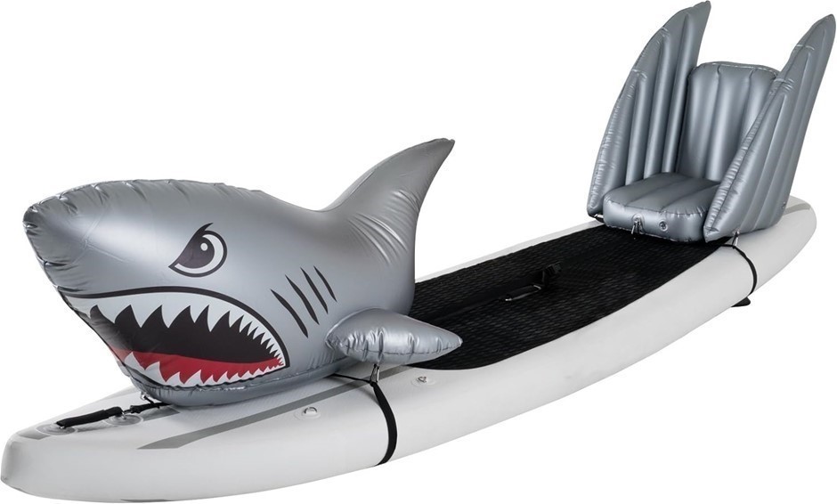 STAND UP FLOATS Inflatables Shark, Transform Your Paddle Board. NB: Board &