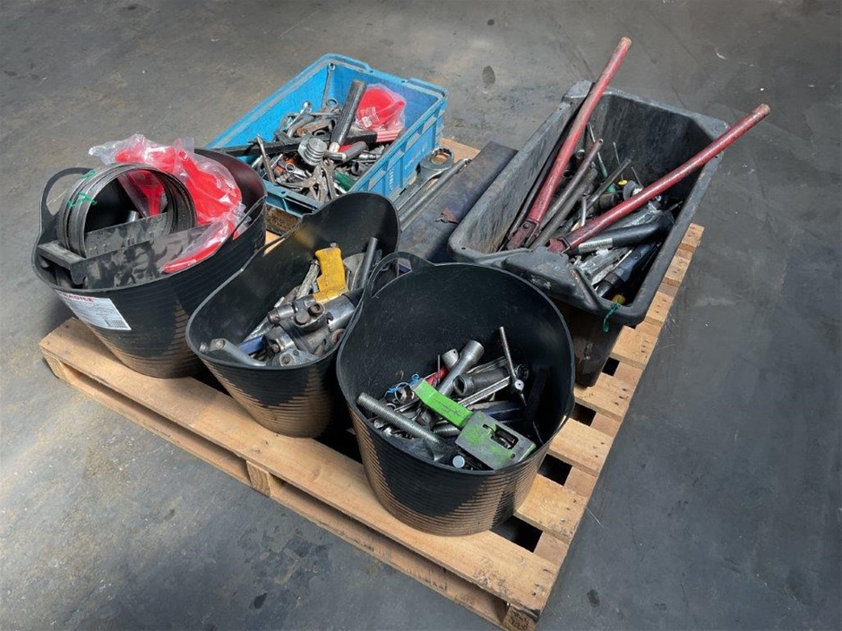 Pallet of Assorted Tools and Components