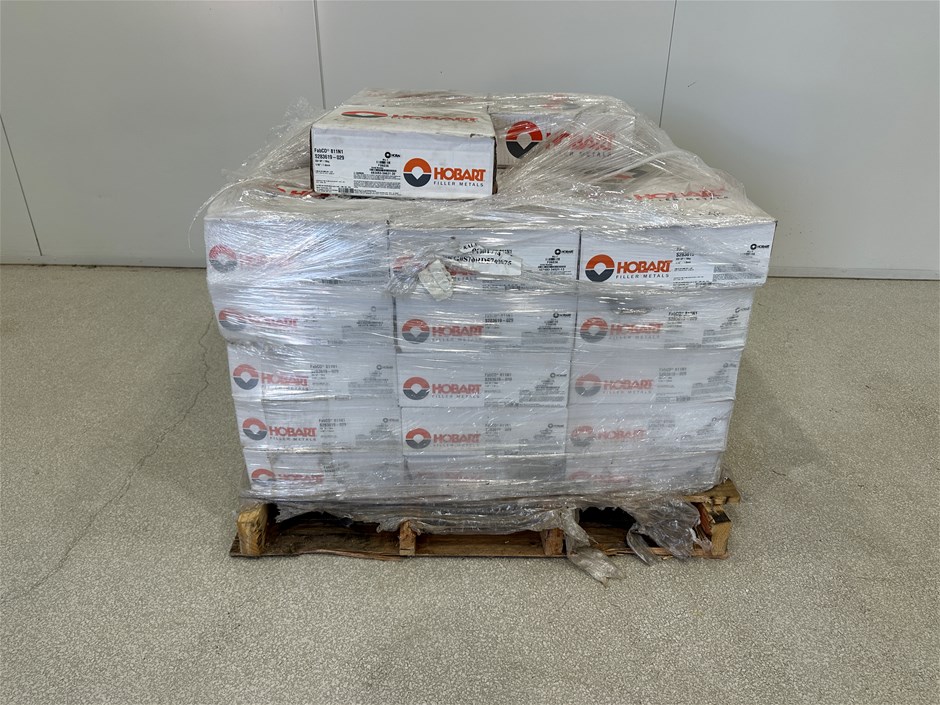 <p>Pallet of Hobart FabCO 811N1 Welding Wire</p>
