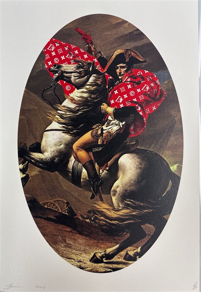 Death NYC Signed Street Art "Napolean/LV Style" Artist Proof