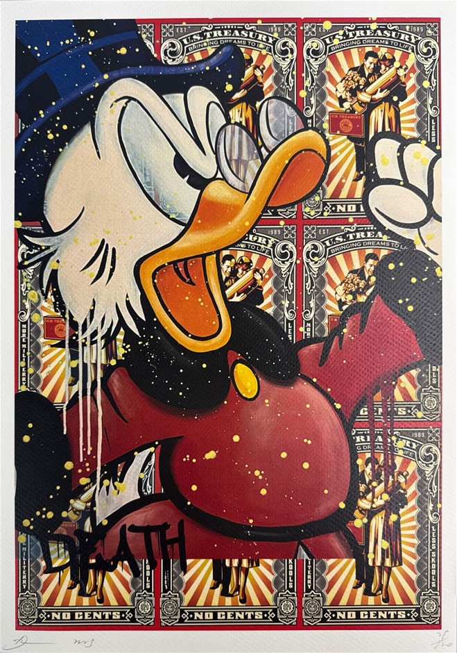 Death NYC Signed Street Art Print "BRINGING DREAMS TO LIFE" Limited Edition