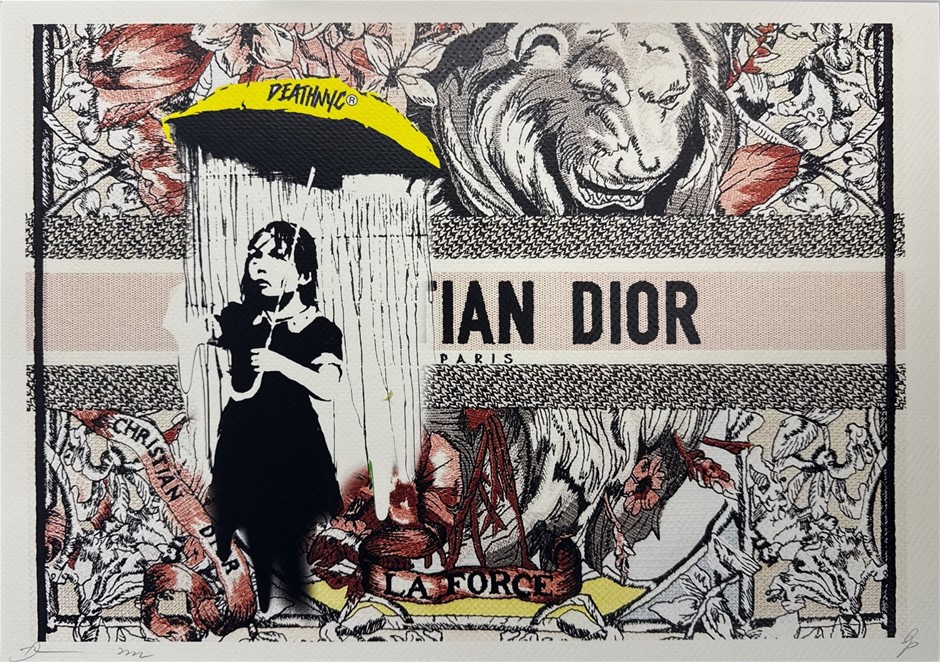 Death NYC Signed Street Art "Banksy/Dior Style" Artist Proof