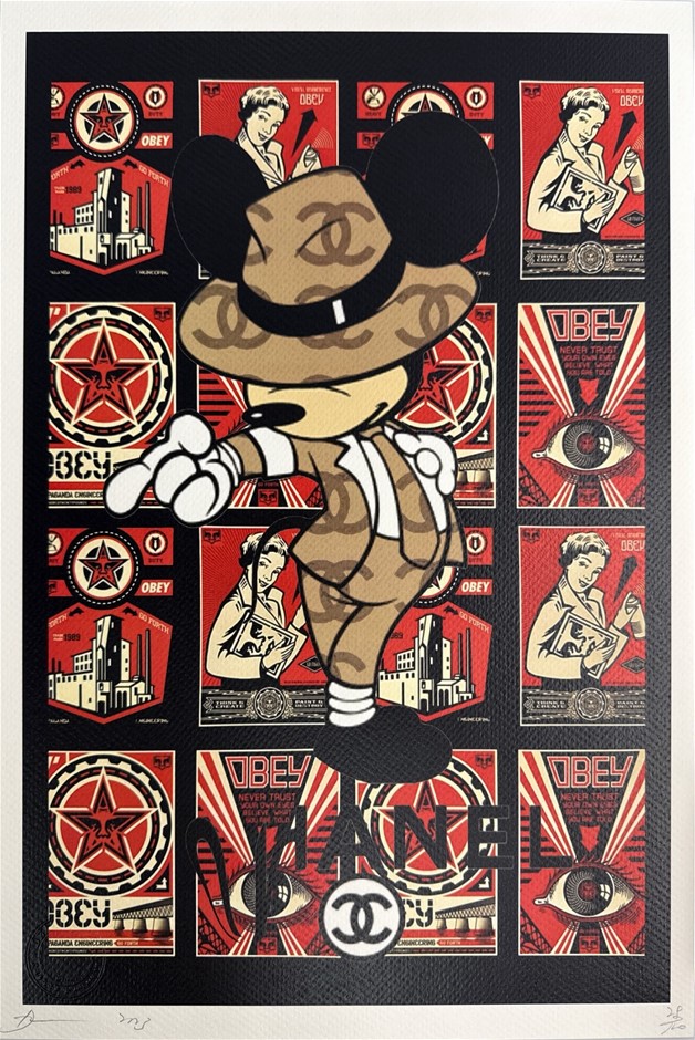 Death NYC Signed Street Art Print "CC/Mick Mouse Style" Limited Edition