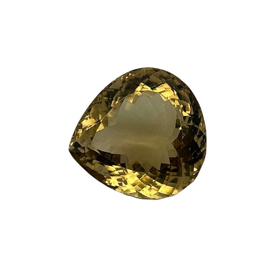 Loose Pear Cut Natural 104 8ct LEMON QUARTZ Gemstone