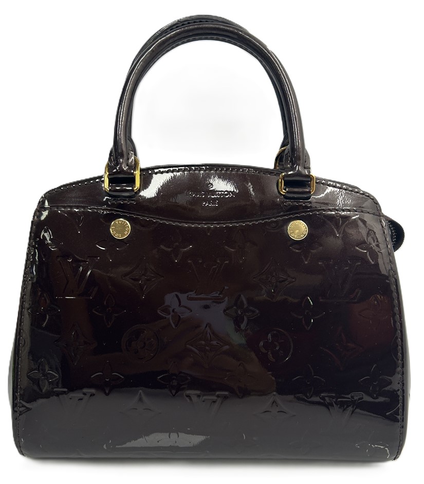 LOUIS VUITTON Brea PM Amarante Monogram Vernis Handbag