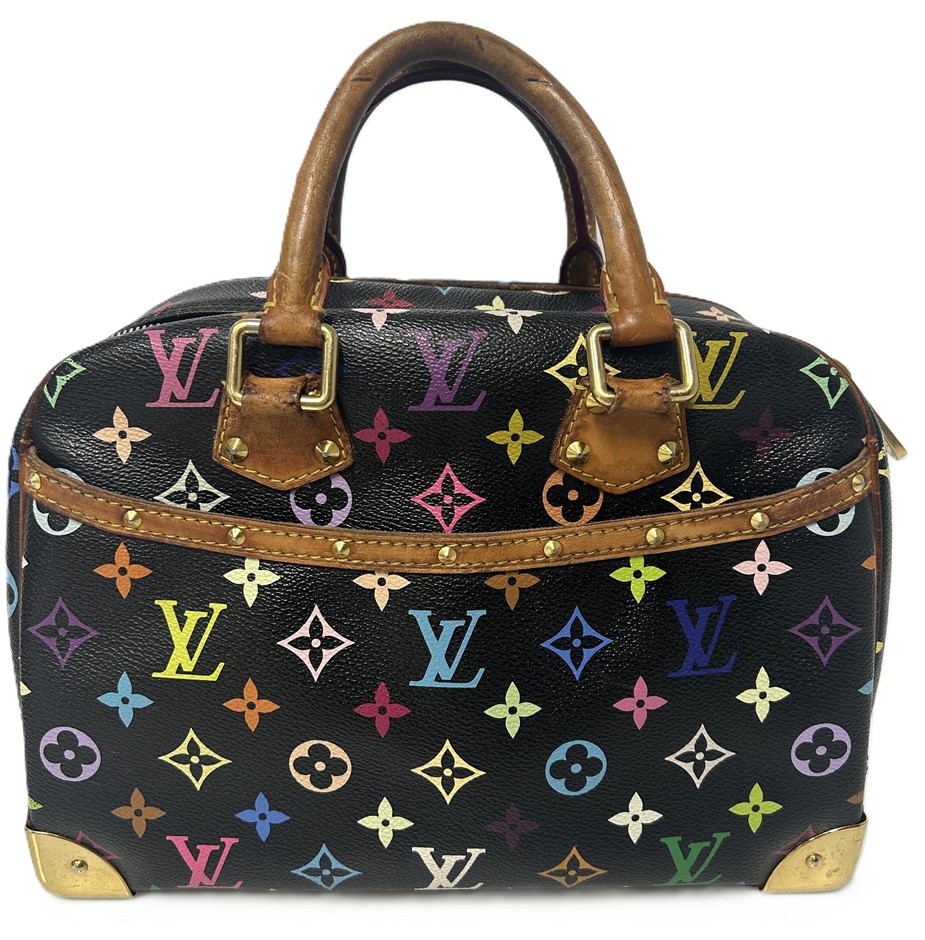 LOUIS VUITTON Trouville Murakami Colourful Monogram Handbag