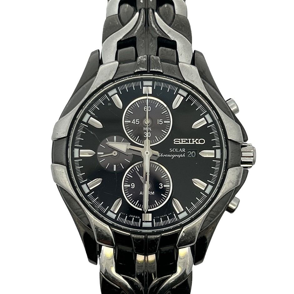SEIKO Solar Chronograph Watch