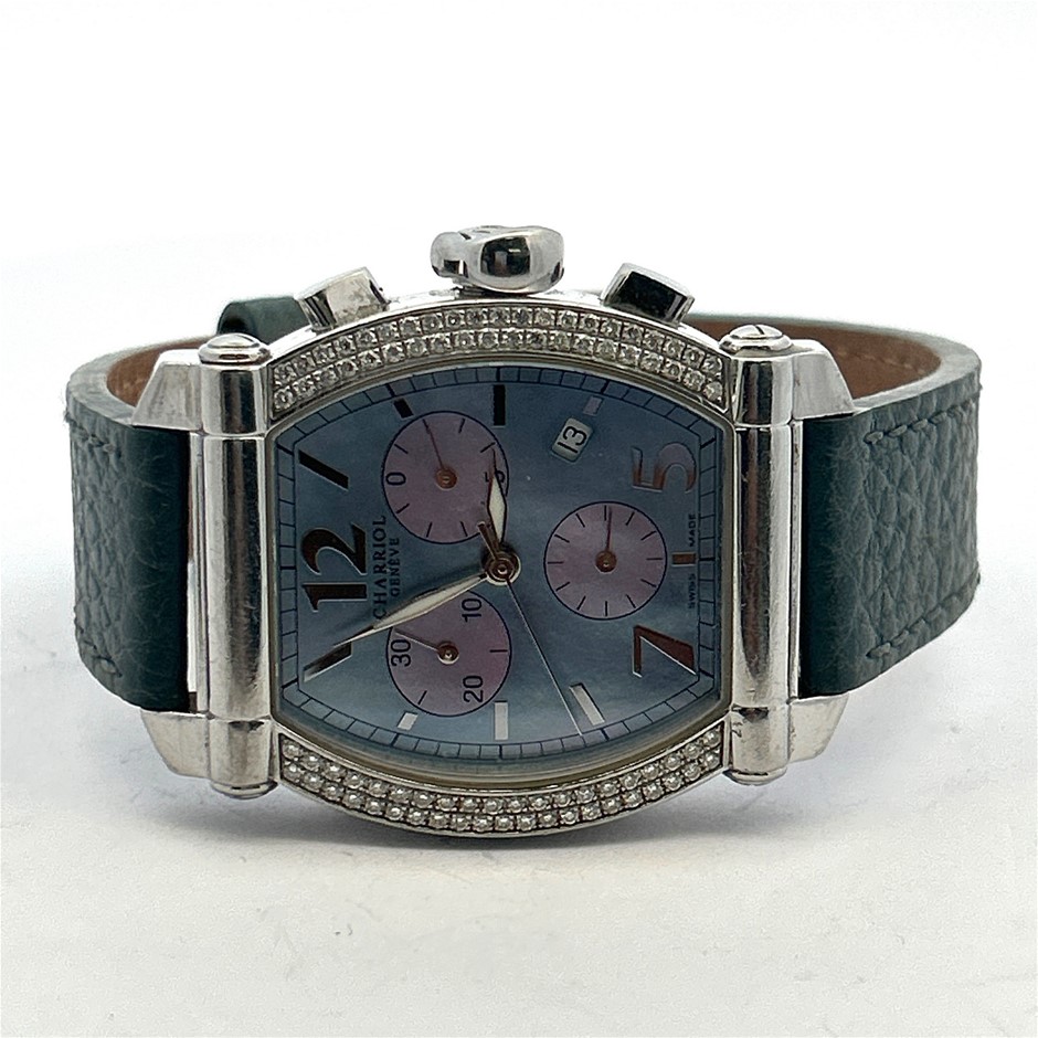 CHARRIOL Geneve Chronograph Diamond Midsize Watch