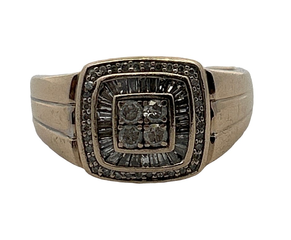 9ct Yellow Gold 0.66ct Diamond Ring