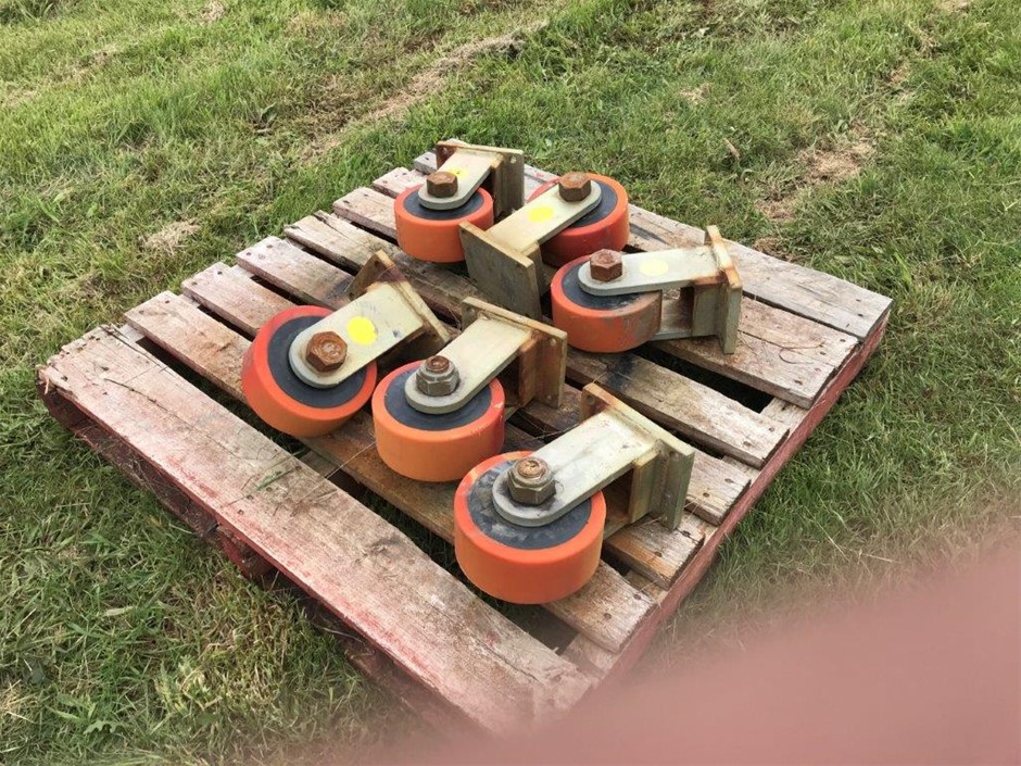 Heavy Duty Polyethylene Castors x 6