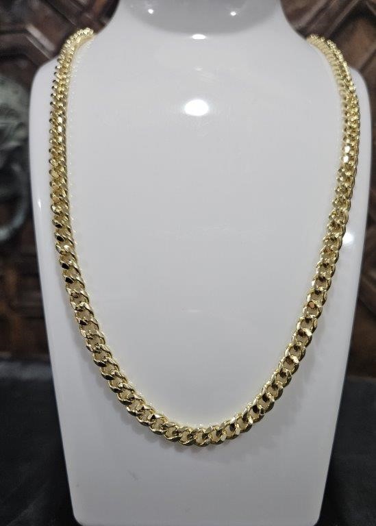 18k Italy Stamped Solid Heavy Yellow Gold Filled Chain-Quality Guarantee