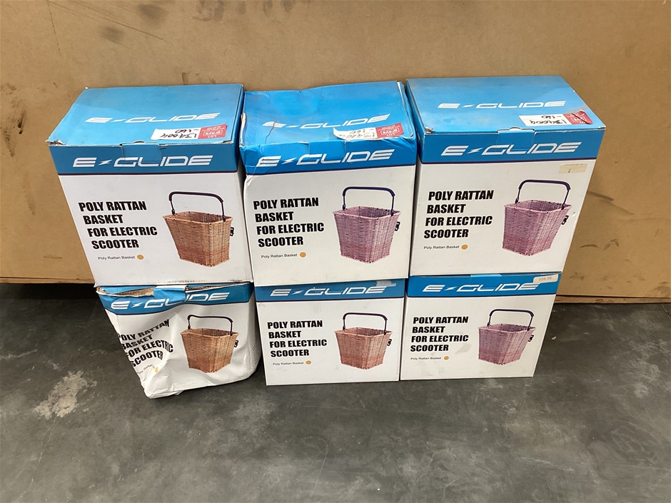 Poly Rattan Electric Scooter Basket x 6