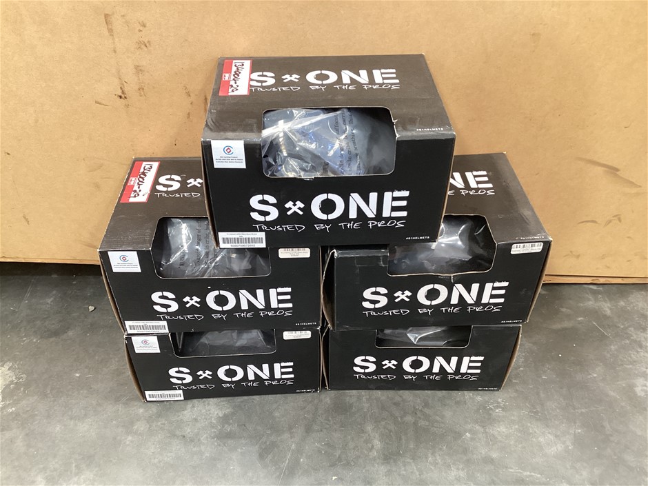 Small Black Gloss S1 Lifer Helmet x 5