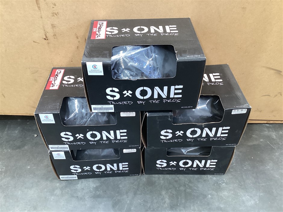 Small Black Gloss S1 Lifer Helmet x 5