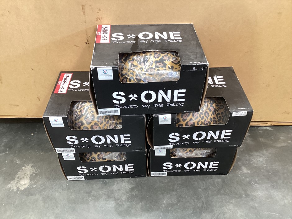 Medium Leopard Matte S1 Lifer Helmet x 5