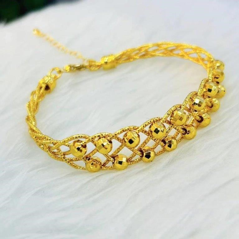 18KGF/Italy Stamped Yellow Gold Filled Bangle -60MM