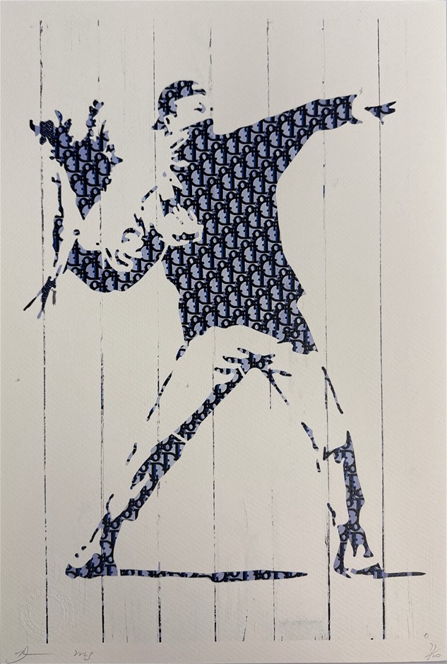 Death NYC Signed Street Art Print "Banksy/Dior Style" Limited Edition