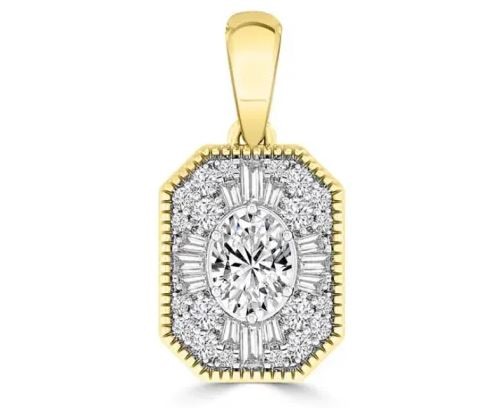 9K WHITE GOLD 0.60CT HI I1 DIAMOND RING ENHANC SET