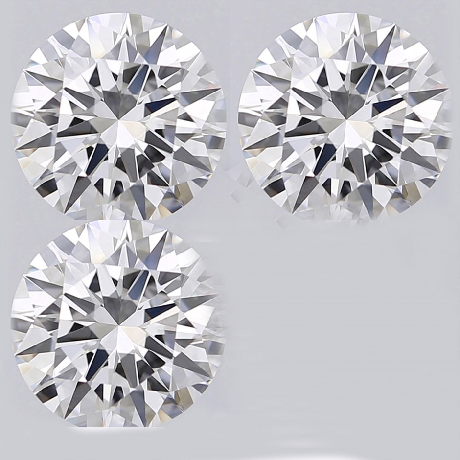 0.050ct (3pcs) Natural Diamond G VS