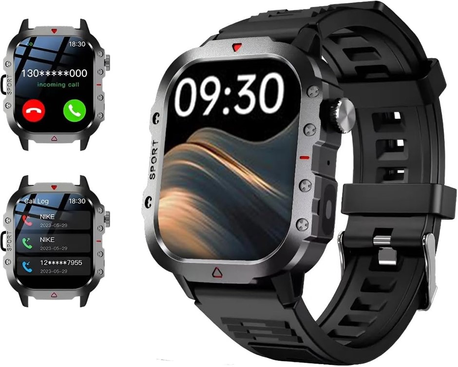 Smart Watch for Women Men Bluetooth Call, Touch Screen Fitness Tracker
