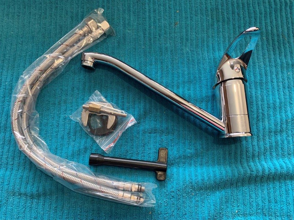 New in Box Phoenix Sink Mixer, Brass, Chrome Finish - Quantity 1