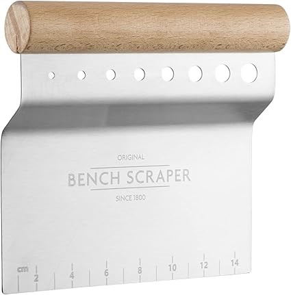 Mason Cash 2008.196 Innovative Kitchen Stainless Steel 4-in-1 Bench Scraper