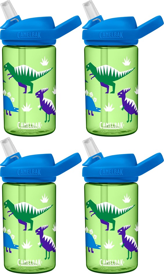 4 x CAMELBAK Eddy plus Kids, 4L (14oz). Hip Dinos