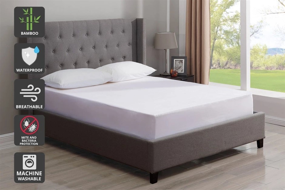 OVELA Waterproof Bamboo Fitted Mattress Protector (Single)