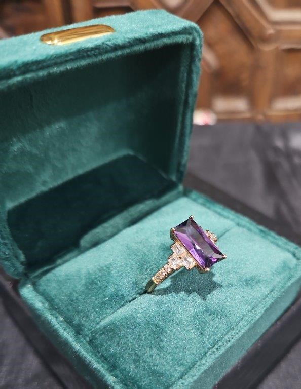 18KGold-filled/Italy Solid Yellow Gold Filled Ring -(stamped)-Warranty