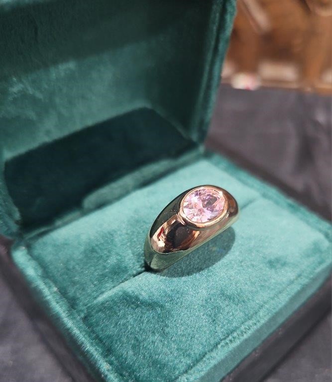 18KGold-filled/Italy Solid Yellow Gold Filled Ring -(stamped)-Warranty