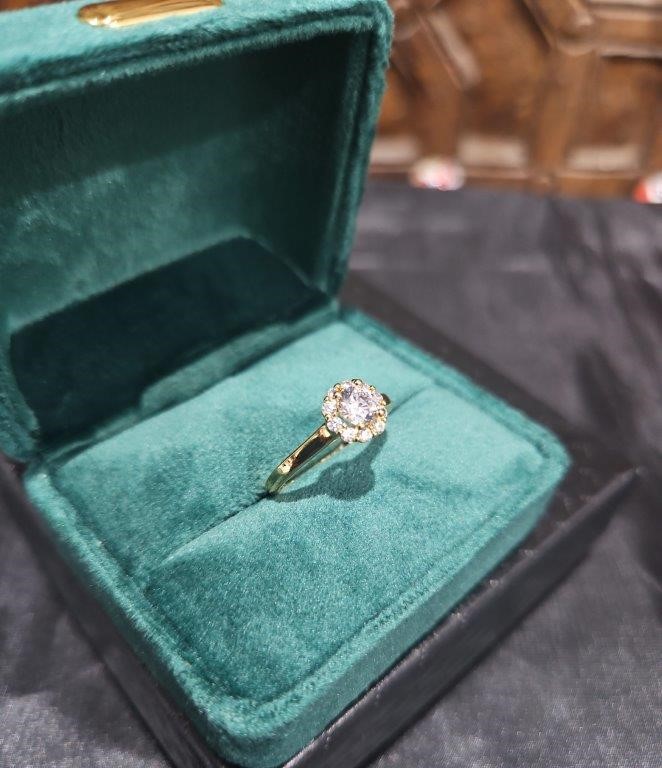 18KGold-filled/Italy Solid Yellow Gold Filled Ring -(stamped)-Warranty