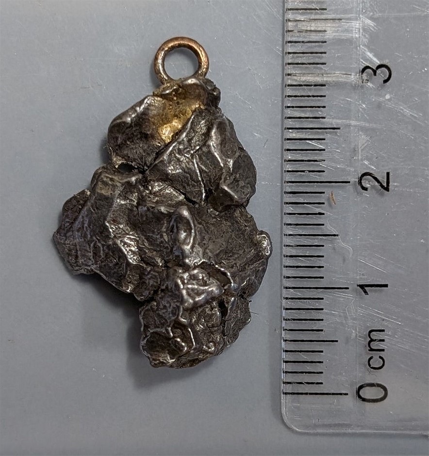 Campo Del Cielo Iron Meteorite From Argentina Made into a Pendant