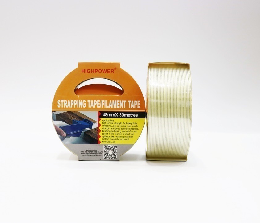 6 Rolls x HIGH POWER Strapping Tape/ Filament Tapes, 48mm x 30M.