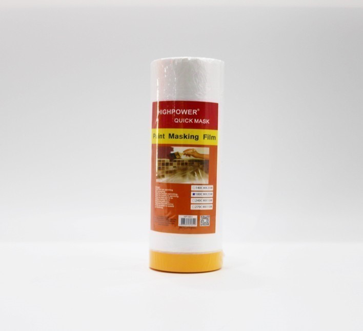 6 Rolls x HIGH POWER Paint Masking Films, 140cm x 25M.