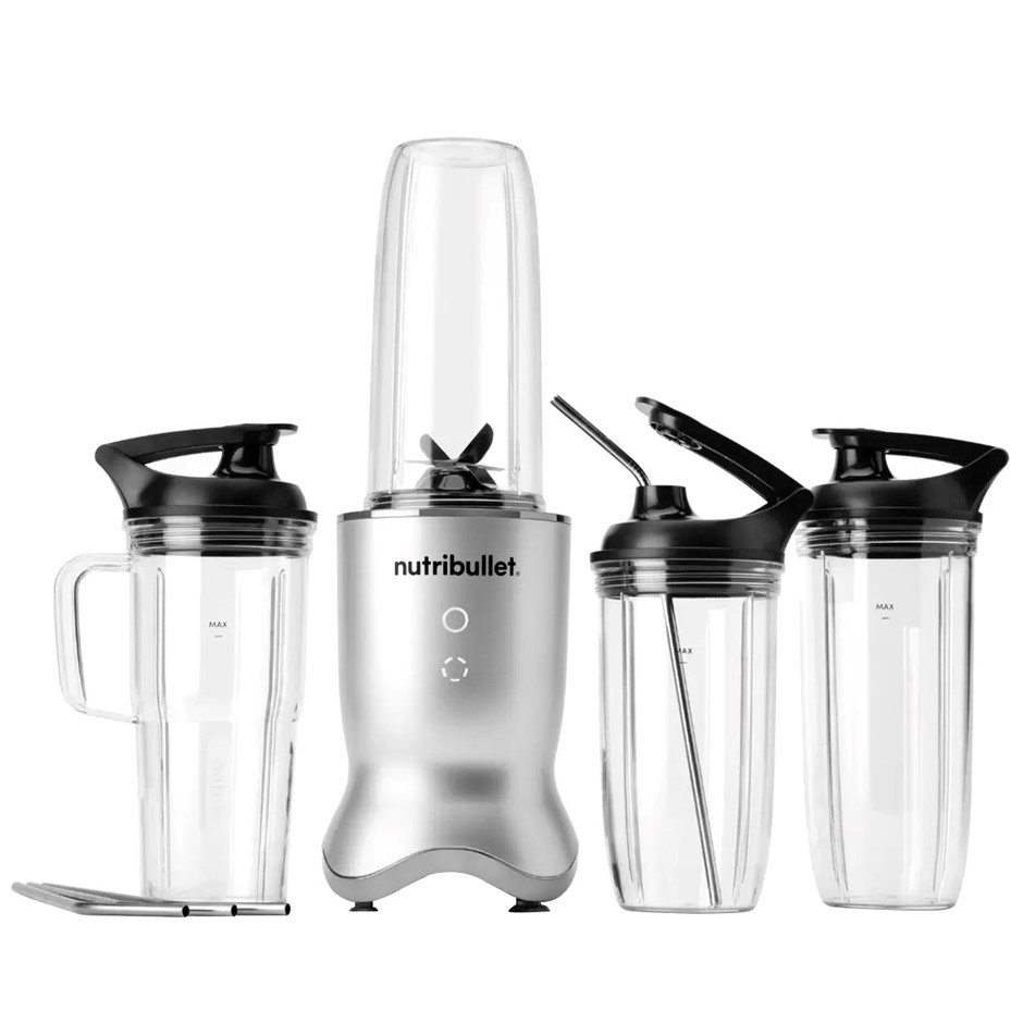 NUTRIBULLET Ultra 1200 Pack, Silver, Model NB07500-1214S. NB: damaged box.