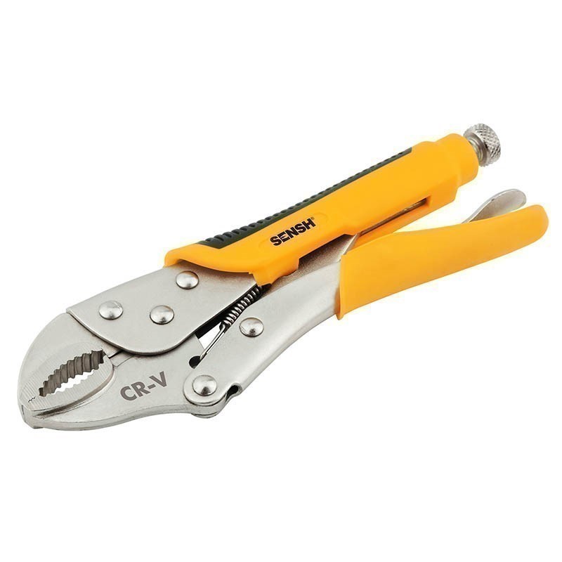 2 x SENSH 250mm Curved Jaw Locking Pliers.