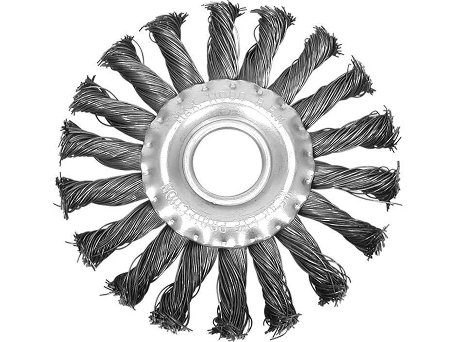 5 x VOREL Single Section Brushes with Bore, Diameter 100mm.