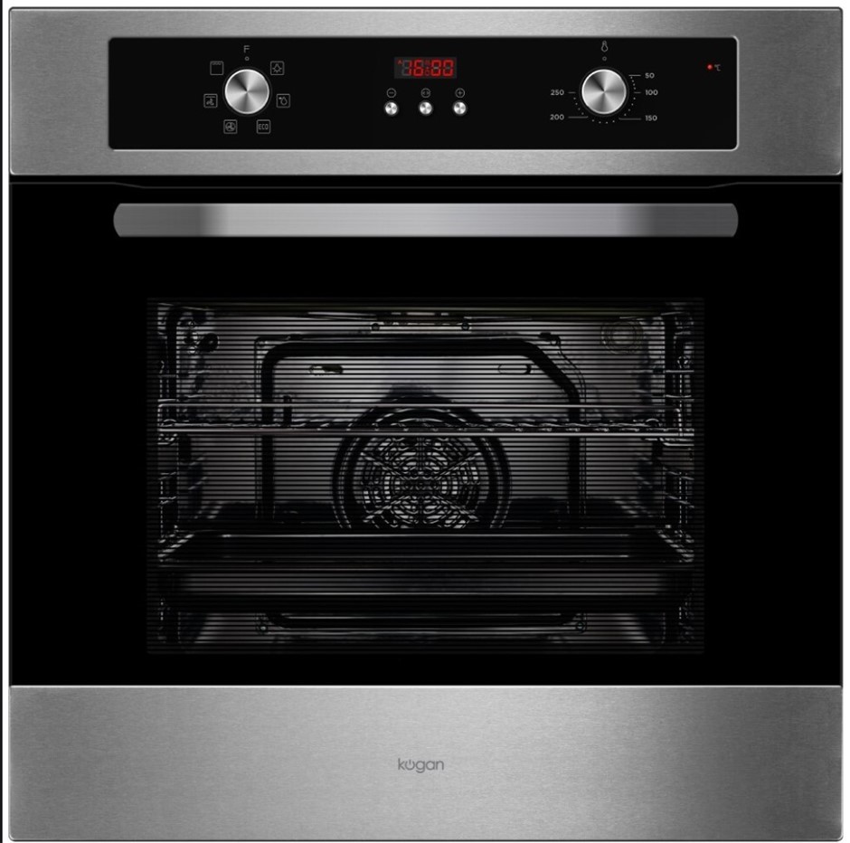 KOGAN Electric Built-in Oven with Digital Timer 60cm (5 Functions), Model:
