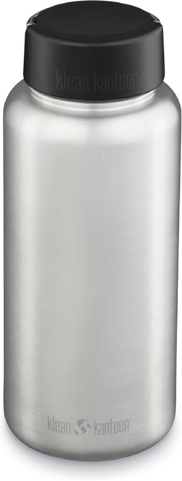 KLEAN KANTEEN Wide Mouth Single Wall Stainless Steel Water Bottle (w/Wide L
