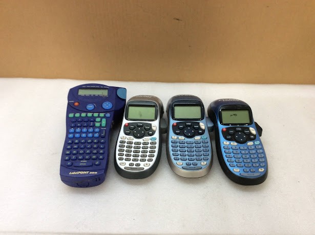 Dymo LabelPoint 300&DYMO LetraTag Mixed Model Handheld Labeler (Lot of 4)