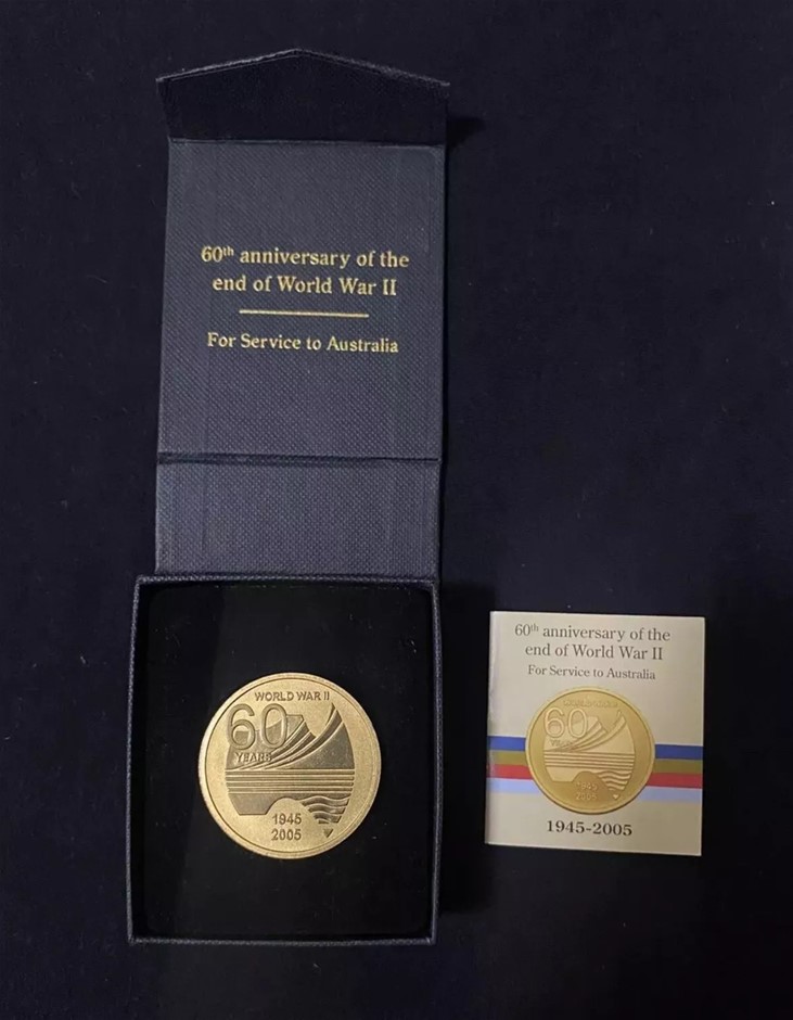 World War II 60 Years Service medal 1945-2005 Service to Australia