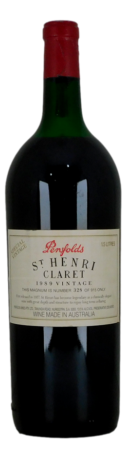 Penfolds `St Henri` Claret 1989 (1 x 1.5L Magnum), SA.
