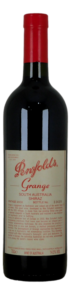Penfolds Bin 95 Grange 2002 (1x 750mL) SA.