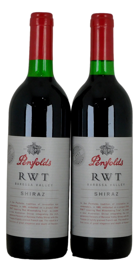 Penfolds `RWT` Shiraz 1997 (2 x 750mL), Barossa, SA.